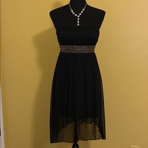 I.M. High Low Strapless  Dress (Small JR)